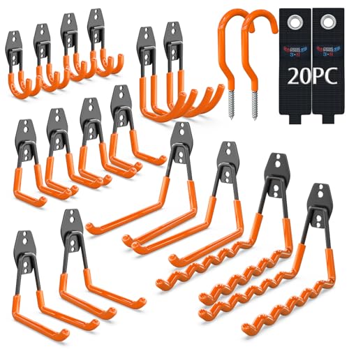 Heavy Duty Garage Wall Hooks 20 Pack (20 Count)
