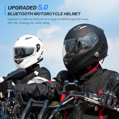 Motorcycle Helmet Bluetooth 5.0 Integrated New EPS FreedConn BM2