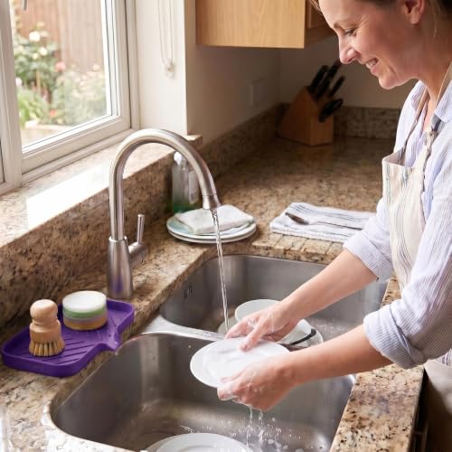 Silicone Soap Dish with Drain Spout