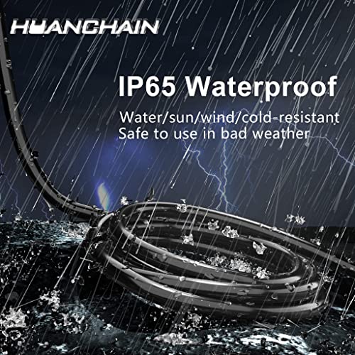 Indoor Outdoor Black Extension Cord 6FT 2Pc Waterproof 16 (2 Count)
