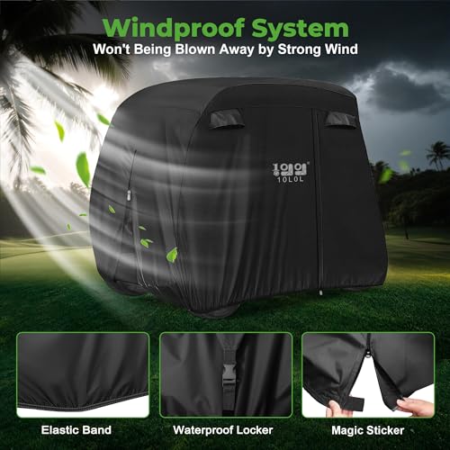 4 Passenger Golf Cart Cover for Yamaha EZGO Club Car