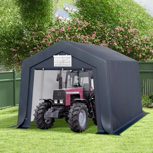10x15 ft Storage Shelter Shed Portable Outdoor Carport Garage