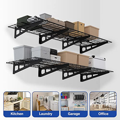 2 Pack 2x6FT Garage Wall Shelving