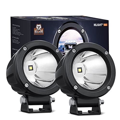 2 PCS 3 Inch Spot Round Motorcycle LED Pods