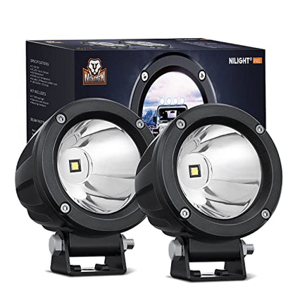 2 PCS 3 Inch Spot Round Motorcycle LED Pods