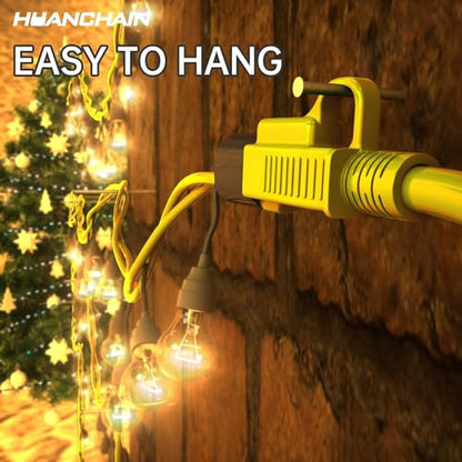 Indoor Outdoor Yellow Extension Cord 60 FT Waterproof 16