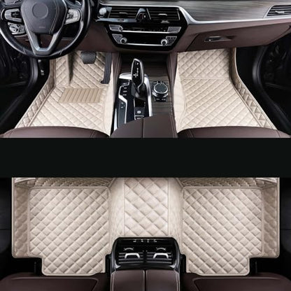 Car Floor Mat Fit 99% Sedans Sports Cars Luxury Custom Car Mats for SUV Women Leather Automotive Floor Mats All Weather Car Mats Diamond Floor Mats for Trucks
