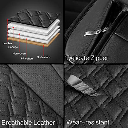 Leather Car Seat Covers Front Pair
