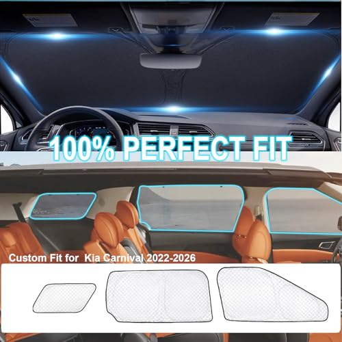 8pcs Thicken Sun Shades for Kia Carnival 2022 (8 Count)