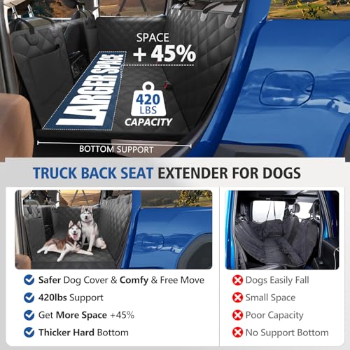 XL Hard Bottom Dog Seat Cover for Dogs for Full