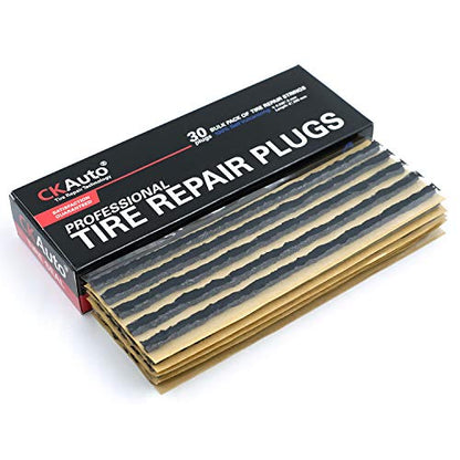 30 pcs 8" Black Tire Repair Strings Tire Repair Plugs (30 Count)