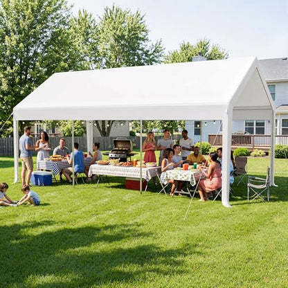 12'x20' Heavy Duty Carport with Reinforced Base and All
