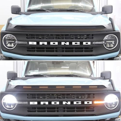Hood Deflector with Light for Bronco 2021