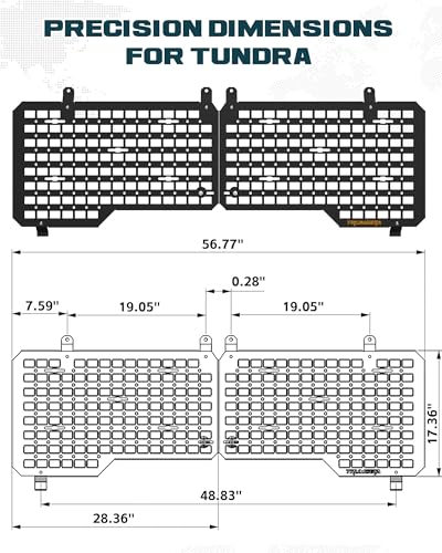 Truck Bed Front MOLLE Panel Fit for Toyota Tundra