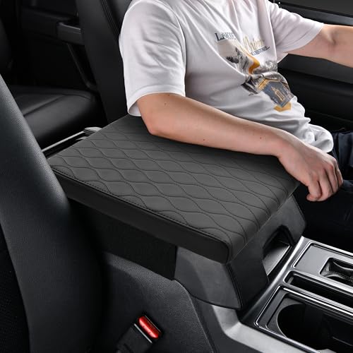 Truck Center Console Armrest Cover PU Leather