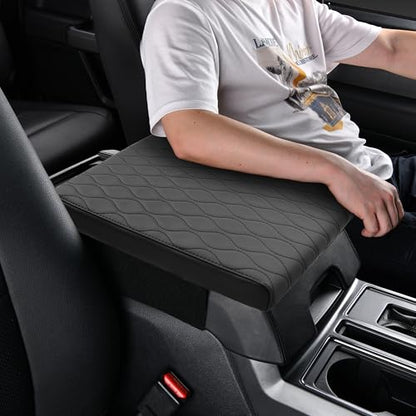 Truck Center Console Armrest Cover PU Leather