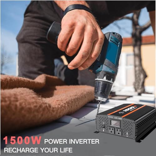 1500 Watt car Power Inverter 12V to 110V