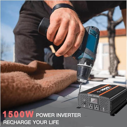 1500 Watt car Power Inverter 12V to 110V