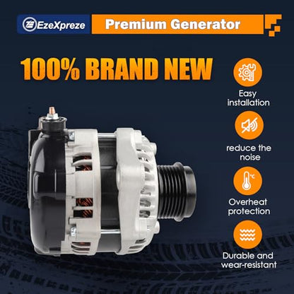 Ezexpreze 11776N Alternator Compatible with Toyota Corolla 2014 2015 2016 2017 2018 2019 L4 1.8L