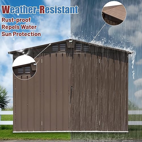 Domi Outdoor Storage Shed 8.2' x 6.2'