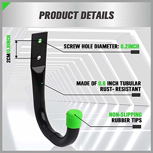 SWANLAKE Heavy Duty Garage Storage Utility Hooks