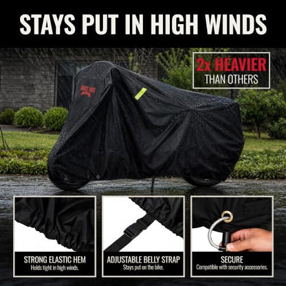 Waterproof Motorcycle Cover for Large Cruisers