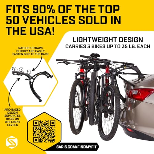 Bones EX 3 Bike Trunk Rack Bicycle Carrier