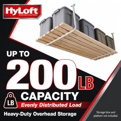 33 in. x 34 in. Adjustable Garage Ceiling Mount Storage Rack Kit