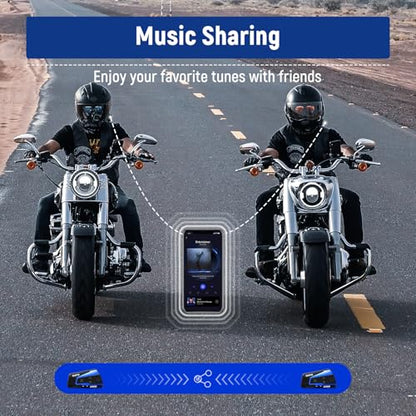 B4FM Motorcycle Bluetooth Headset (2 Count)