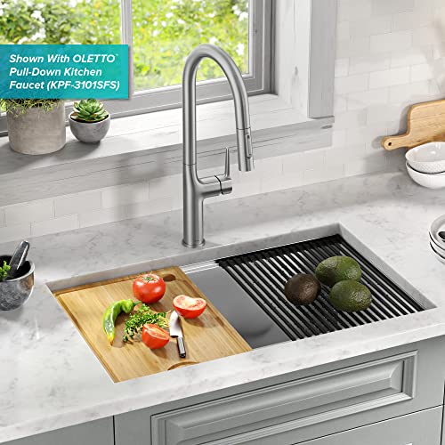Stainless Steel 30 in Double Bowl Undermount Sink KWU112