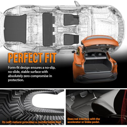 TPE Floor Mats & Cargo Liner Fit Tesla Model S 2021