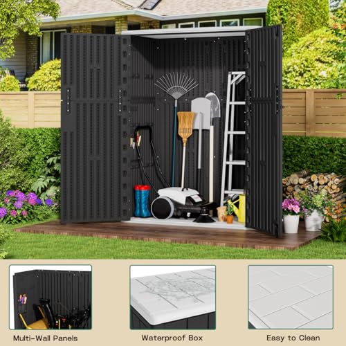 Outdoor Vertical Storage Shed