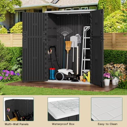 Outdoor Vertical Storage Shed