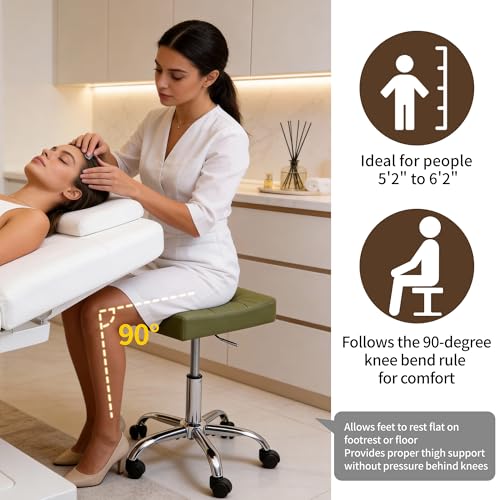 Adjustable Height Saddle Stool for Massage