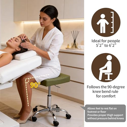 Adjustable Height Saddle Stool for Massage
