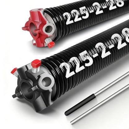 Pair of 2" Garage Door Torsion Springs 0.225X2"X28"
