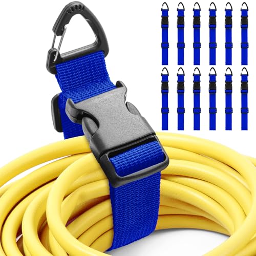 12 Pack Adjustable Extension Cord Holder Straps (12 Count)
