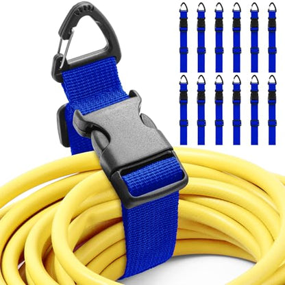 12 Pack Adjustable Extension Cord Holder Straps (12 Count)