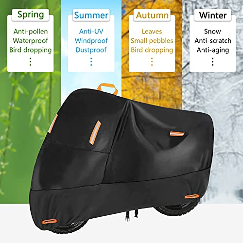 300D Heavy Duty Moped Cover Fits up to 72 inch Bike