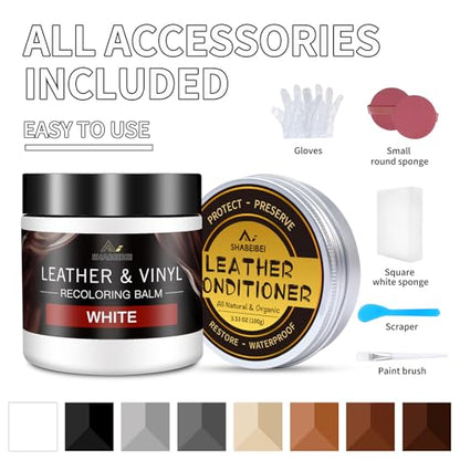 Leather Recoloring Balm with 100ml Mink Oil
