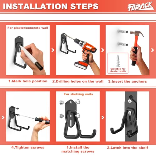 15 PCS Garage Storage Hooks