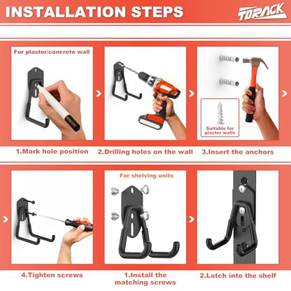 15 PCS Garage Storage Hooks