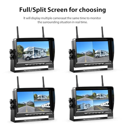 Digital Wireless Backup Camera System Kit for RV
