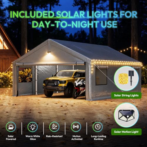 20X20 FT Carports Heavy Duty