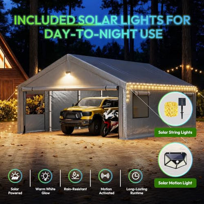 20X20 FT Carports Heavy Duty