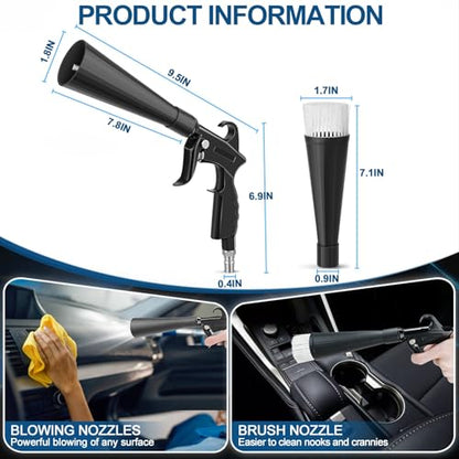 Detailing Car Cleaning Gun Interior Dryer Air Blow Gun