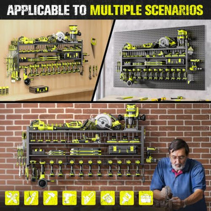 49.8" Power Tool Organizer Wall Mount