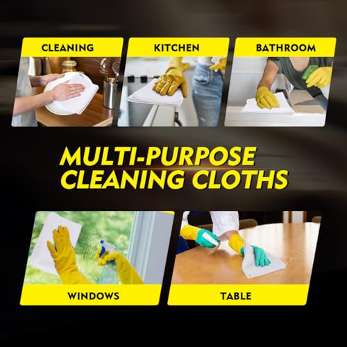 White Microfiber Cleaning Cloth 150 Pack (150 Count)