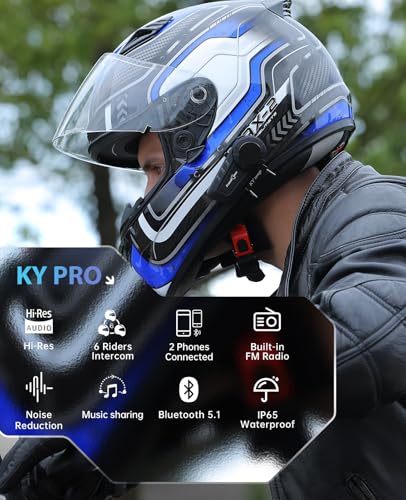 KY PRO Motorcycle Bluetooth Headset (2 Count)