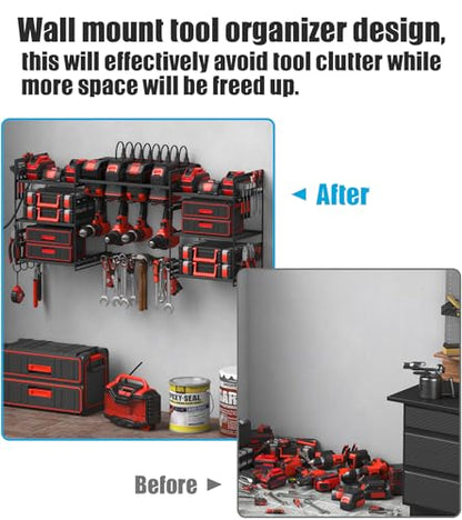 Black Power Tool Organizer Wall Mount (15 Count)